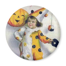 Vintage Halloween Greetings Refrigerator Magnet