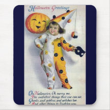 Vintage Halloween Greetings Mousepads