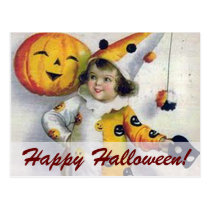Vintage Halloween Greetings postcards