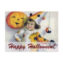 Vintage Halloween Greetings Post Card