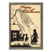 Vintage Halloween Invitations
