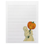 Vintage Halloween Lined Letterhead Stationery