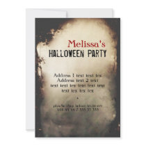 Vintage Halloween party Invitation