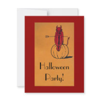 Vintage Halloween Party Personalized Invitation