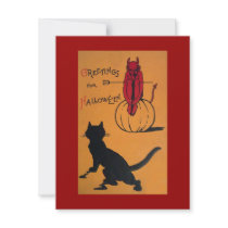 Vintage Halloween Party Custom Announcement