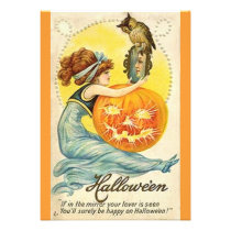 Vintage Halloween Party Invitations invitations
