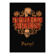 Vintage Halloween Personalized Invitation
