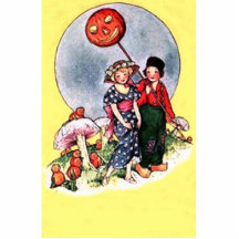 Vintage Halloween Photo Sculpture