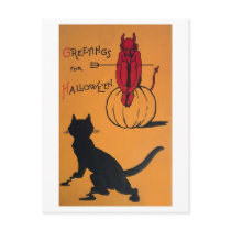 Vintage Halloween Postcard