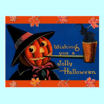 Vintage Halloween Postcard postcards