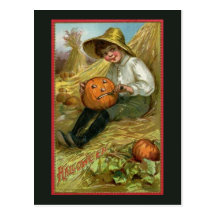 Vintage Halloween Postcard