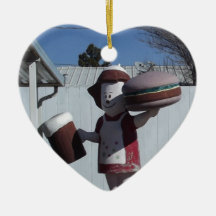 Vintage Hamburger Lady Christmas Tree Ornament