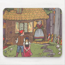 Vintage Hansel and Gretel Fairy Tale by Hauman Mouse Pads