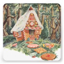 Vintage Hansel and Gretel; Witch's House of Candy Invitation