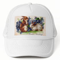 Vintage Happy Easter Designs Trucker Hats