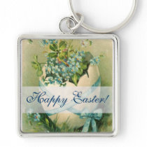 Vintage Happy Easter Designs Keychains