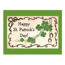 Vintage Happy St. Patrick's Day! Post Card