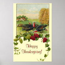 Vintage Happy Thanksgiving Print
