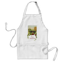 Vintage Happy Thanksgiving Turkey Apron