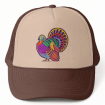 Vintage Happy Thanksgiving Turkey Hat