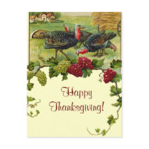 Vintage Happy Thanksgiving Turkey Postcards