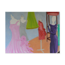 Vintage Haute Couture Post Card