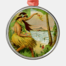 Vintage Hawaiian Travel Ornaments