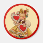 Vintage Hearts Sweetheart Fridge Magnets