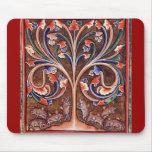 Vintage Hedgehog Tree Mouse Pad