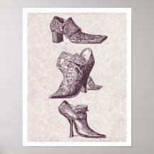 Vintage High Heels Print