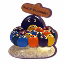 VINTAGE HIPPY RETRO PET ROCK CONCERT 1970'S CUT OUT