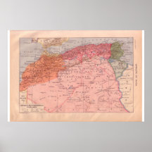 VIntage historic 1920 French North Africa Print
