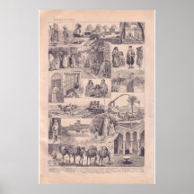 VIntage historic 1920 North Africa Posters