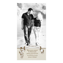 Vintage Holiday Card Personalized Photo Card