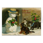 Vintage Holiday Greetings Card