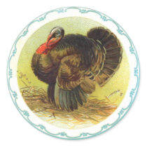 Vintage Holiday Thanksgiving Turkey Stickers