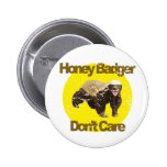 VINTAGE Honey Badger Don't Care Pinback Button