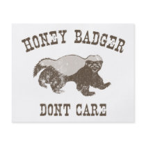 Vintage Honey Badger Flyer Design