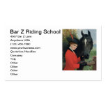 Vintage Horse Image Equestrian Red Riding Coat Business Card