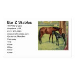Vintage Horse Image Equestrian Riding Stables Business Card Template