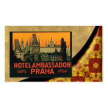 Vintage Hotel Poster Business Card
