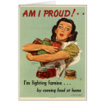 Vintage Housewife Greeting Card