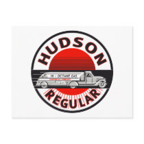 Vintage Hudson Regular gasoline sign Post Cards