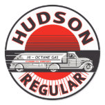 Vintage Hudson Regular gasoline sign Sticker
