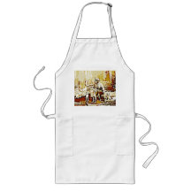 Vintage Hunter With Dogs Apron