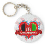 Vintage I Love Afghanistan Key Chain
