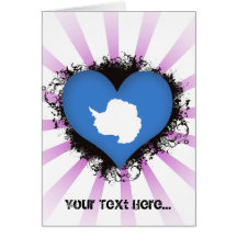 Vintage I Love Antarctica Greeting Cards