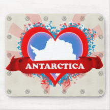 Vintage I Love Antarctica Mousepad