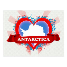 Vintage I Love Antarctica Postcards