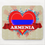 Vintage I Love Armenia Mouse Pad